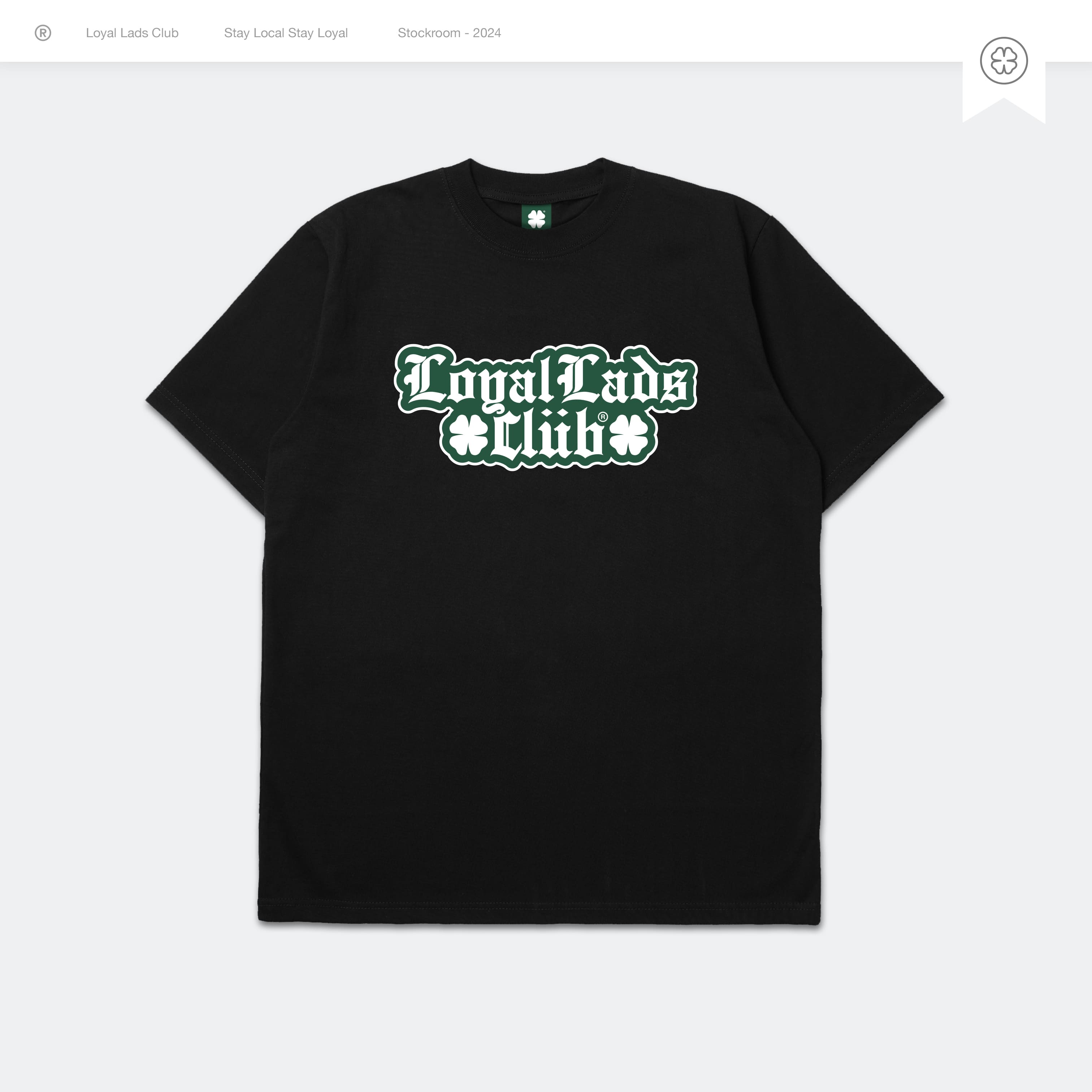 LOYAL LADS CLUB LOYAL LADS CLUB | Tshirt - Irish Black BLACK unisex TSHIRT – SKU LOYAL-TS-IRH-B-029