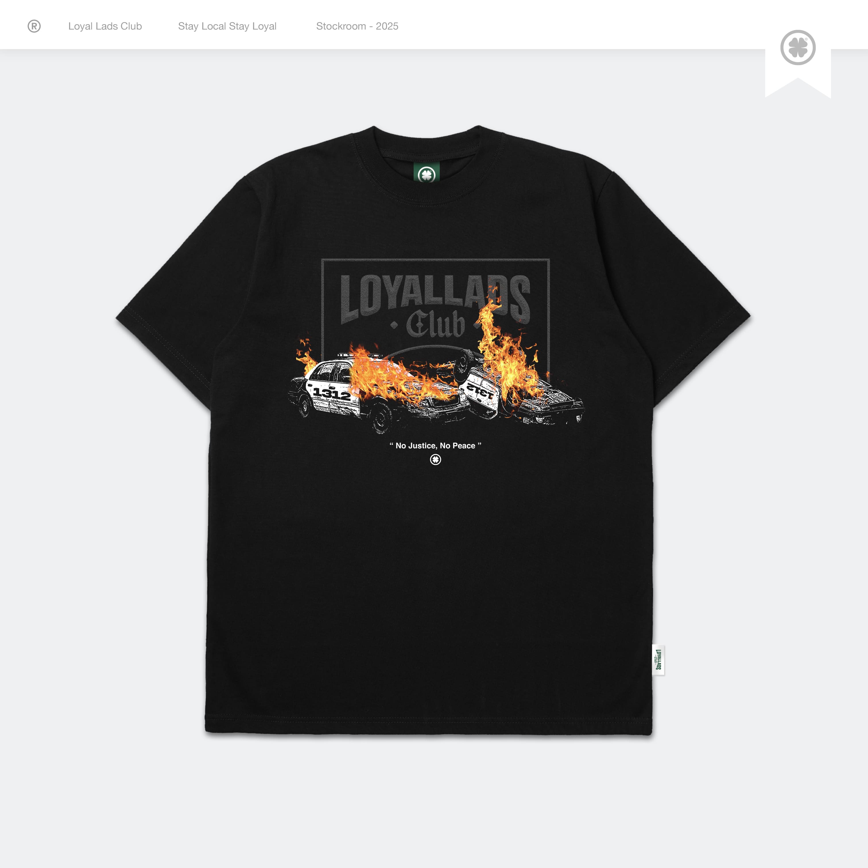 LOYAL LADS CLUB LOYAL LADS CLUB | Tshirt - Burn BLACK unisex TSHIRT – SKU LOYAL-TS-BRN-014