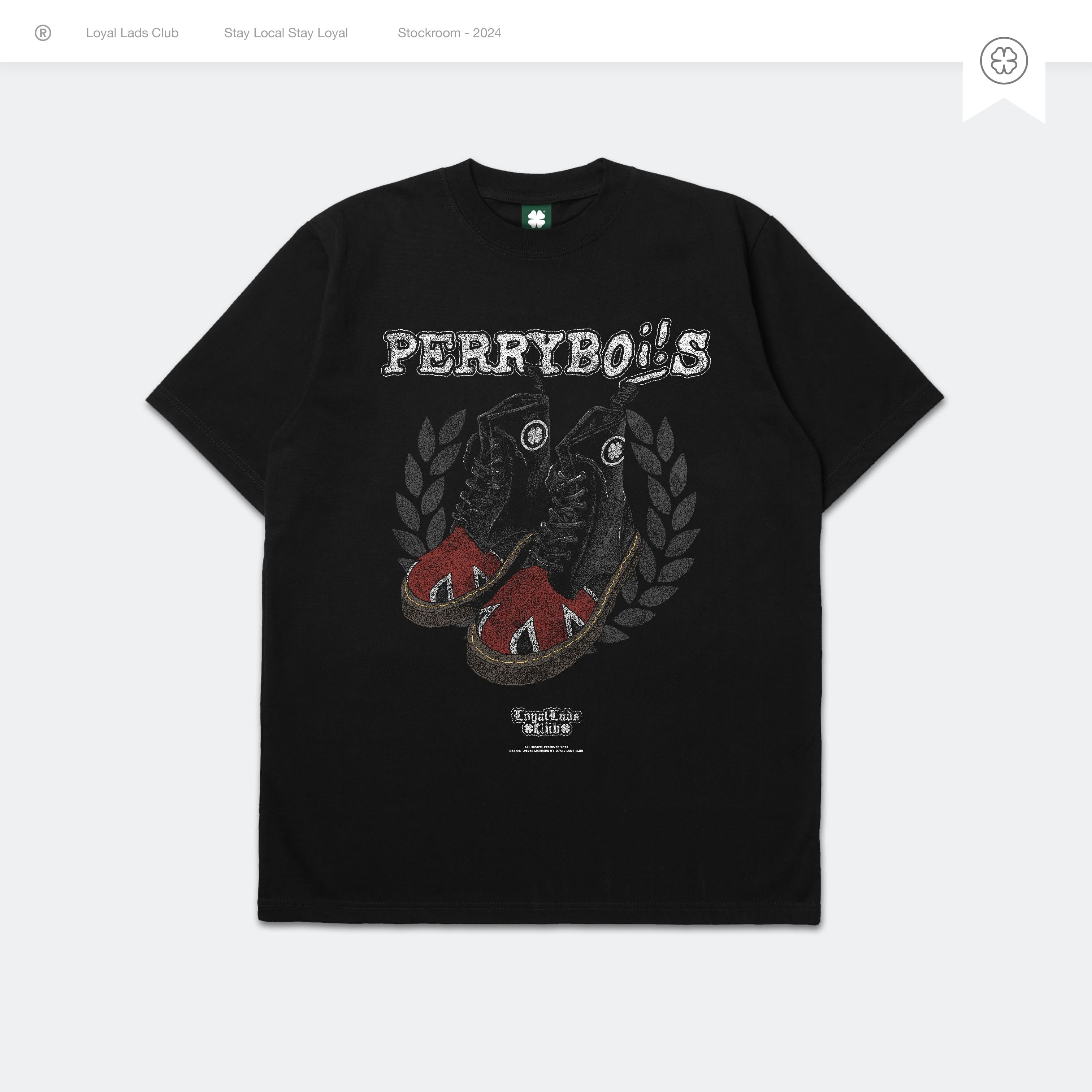 LOYAL LADS CLUB LOYAL LADS CLUB | Tshirt - Perry Bois BLACK unisex TSHIRT – SKU LOYAL-TS-PRB-043