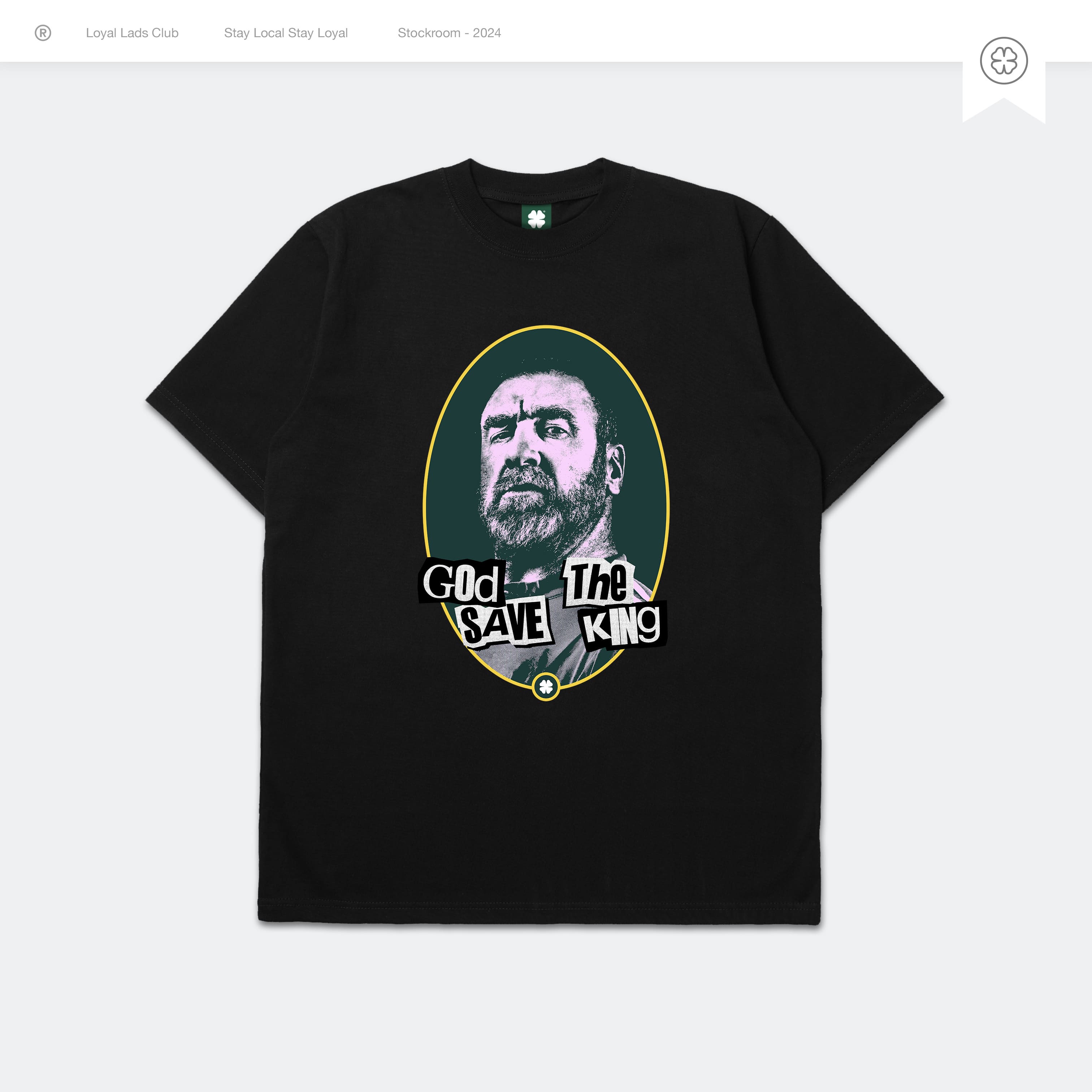 LOYAL LADS CLUB LOYAL LADS CLUB | Tshirt - King Black BLACK unisex TSHIRT – SKU LOYAL-TS-KNG-B-034