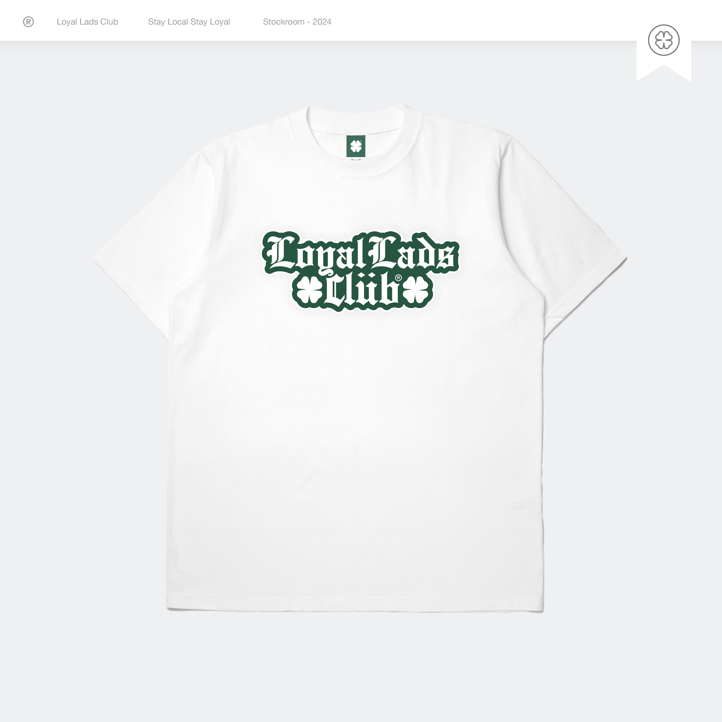 LOYAL LADS CLUB LOYAL LADS CLUB | Tshirt - Irish White WHITE unisex TSHIRT – SKU LOYAL-TS-IRH-W-030