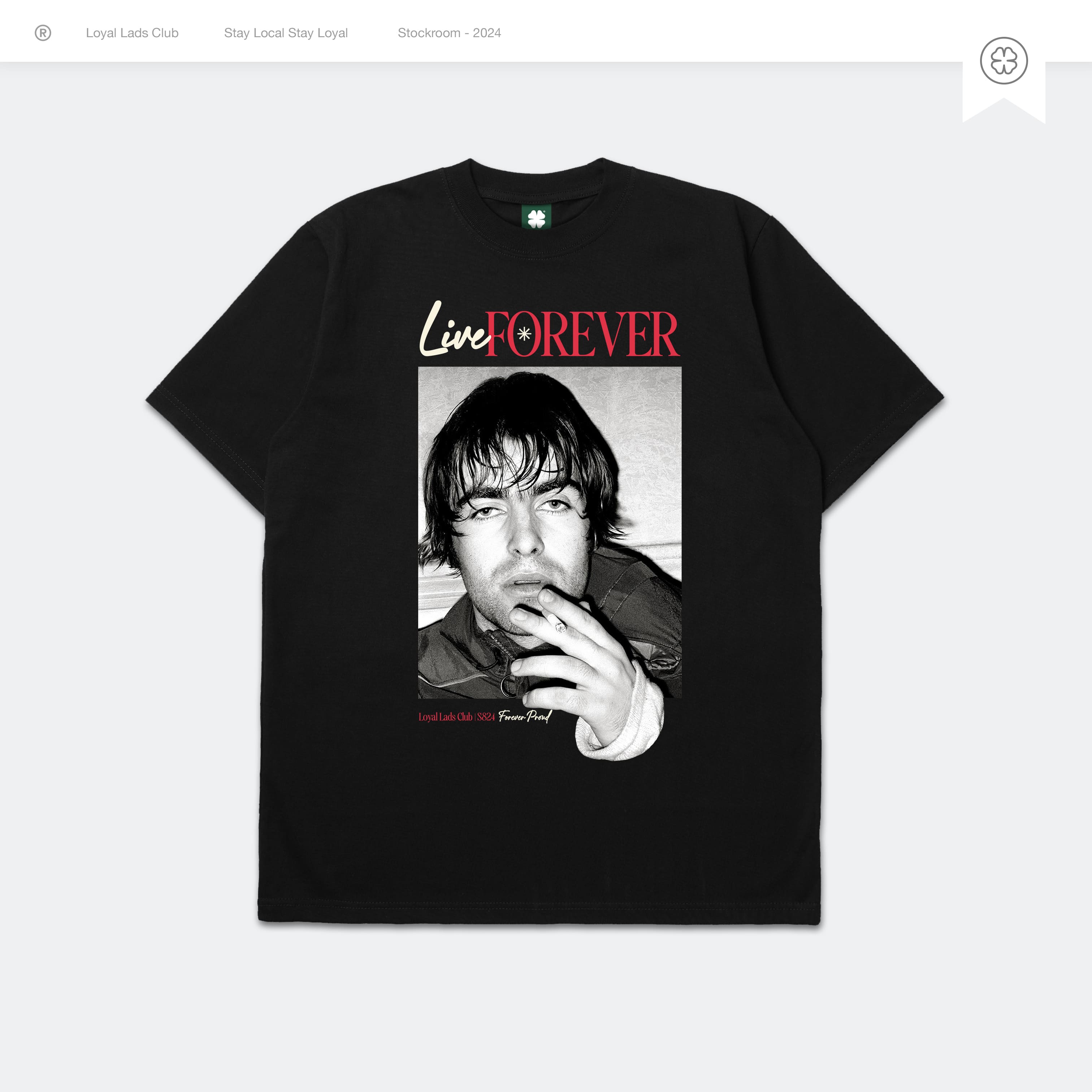 LOYAL LADS CLUB LOYAL LADS CLUB | Tshirt - Live Liam BLACK unisex TSHIRT – SKU LOYAL-TS-LVL-038