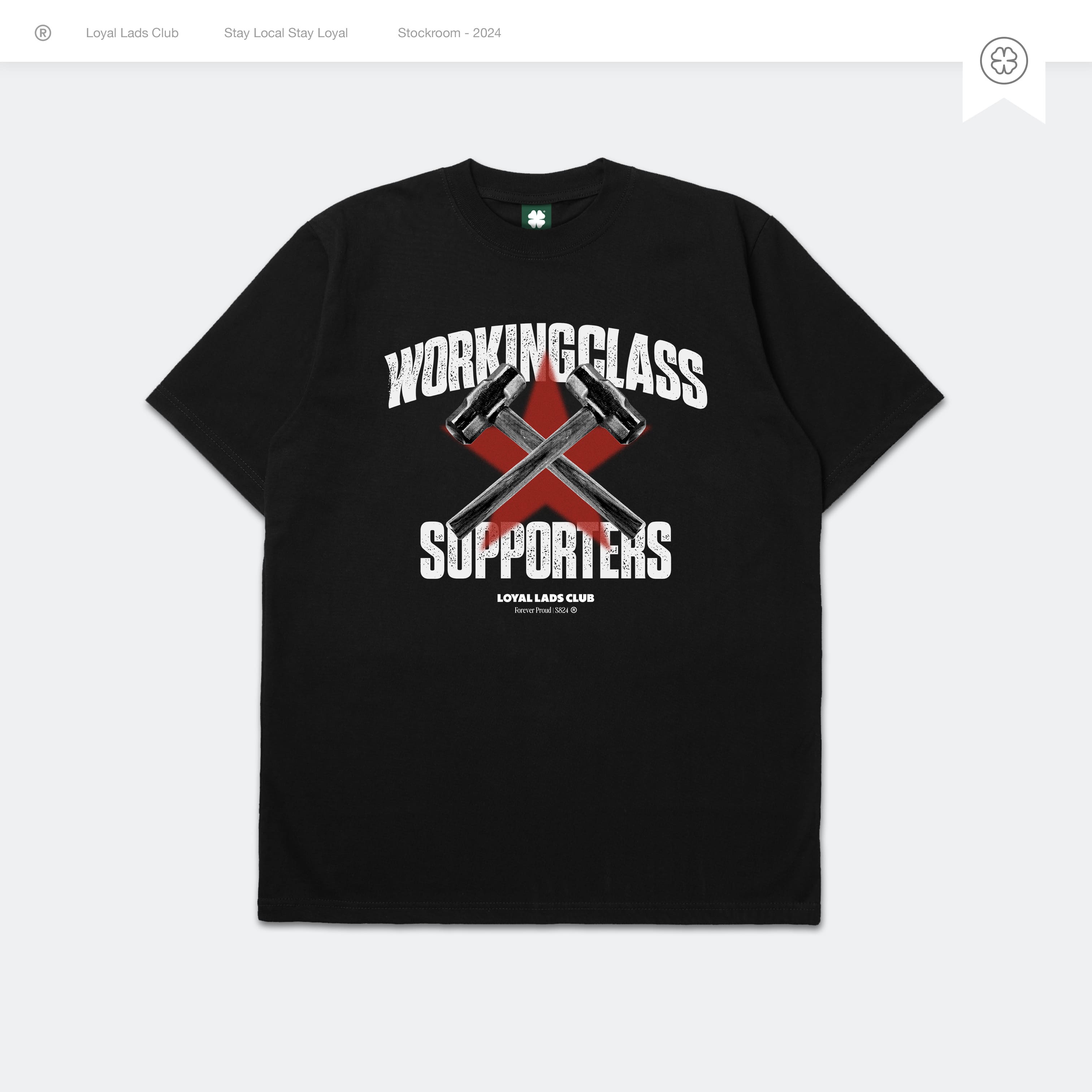 LOYAL LADS CLUB LOYAL LADS CLUB | Tshirt - Hammer BLACK unisex TSHIRT – SKU LOYAL-TS-HMR-026