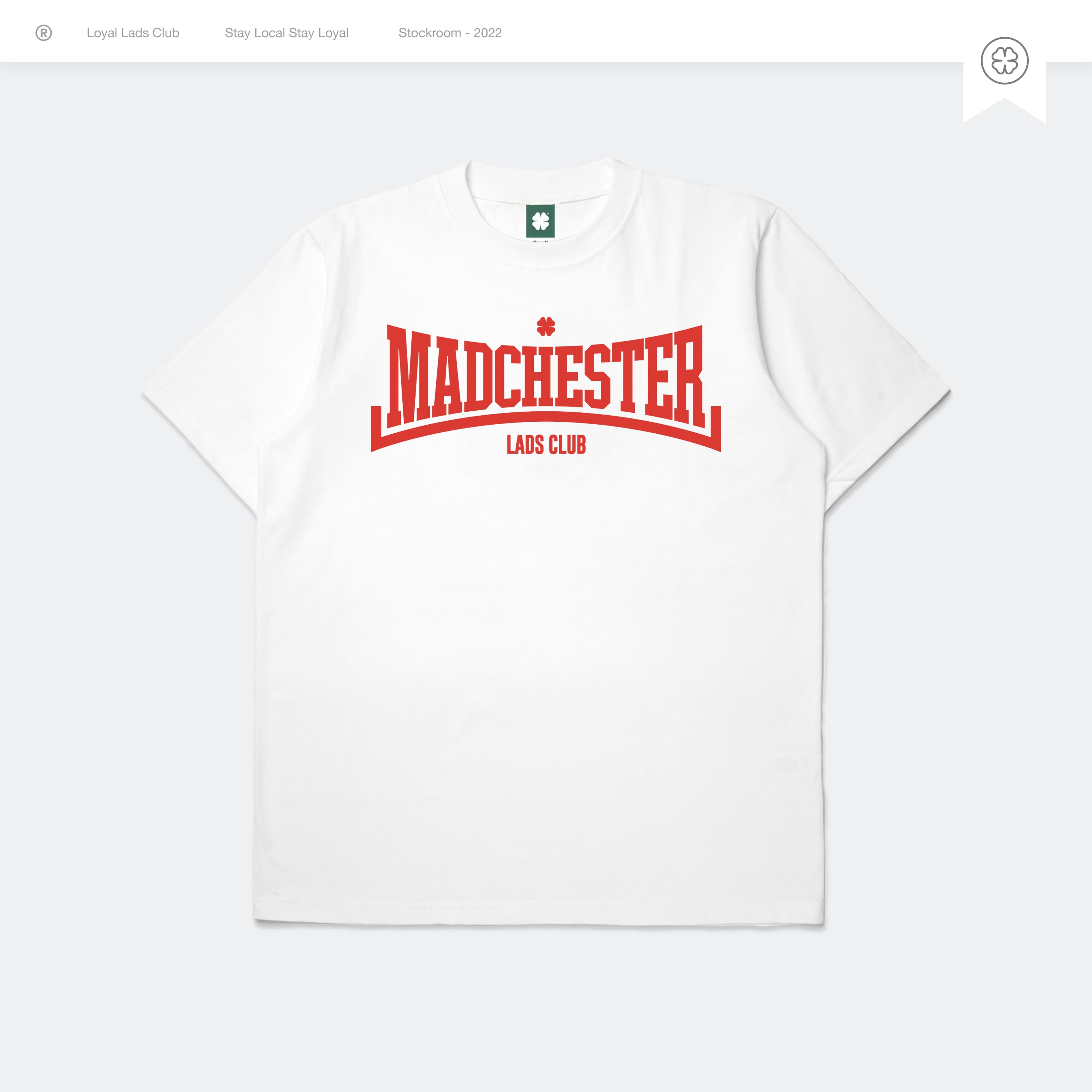 LOYAL LADS CLUB LOYAL LADS CLUB | Tshirt - Madchester White WHITE unisex TSHIRT – SKU LOYAL-TS-MDR-W-085