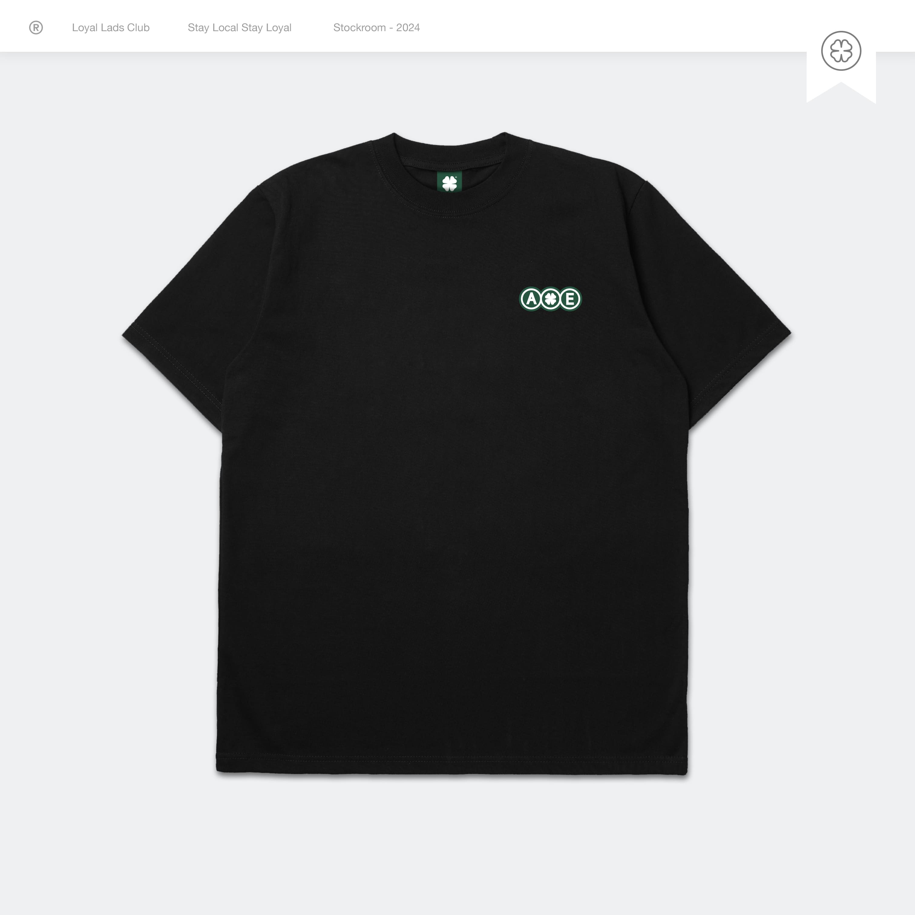 LOYAL LADS CLUB LOYAL LADS CLUB | Tshirt - Outright BLACK unisex TSHIRT – SKU LOYAL-TS-OTR-055