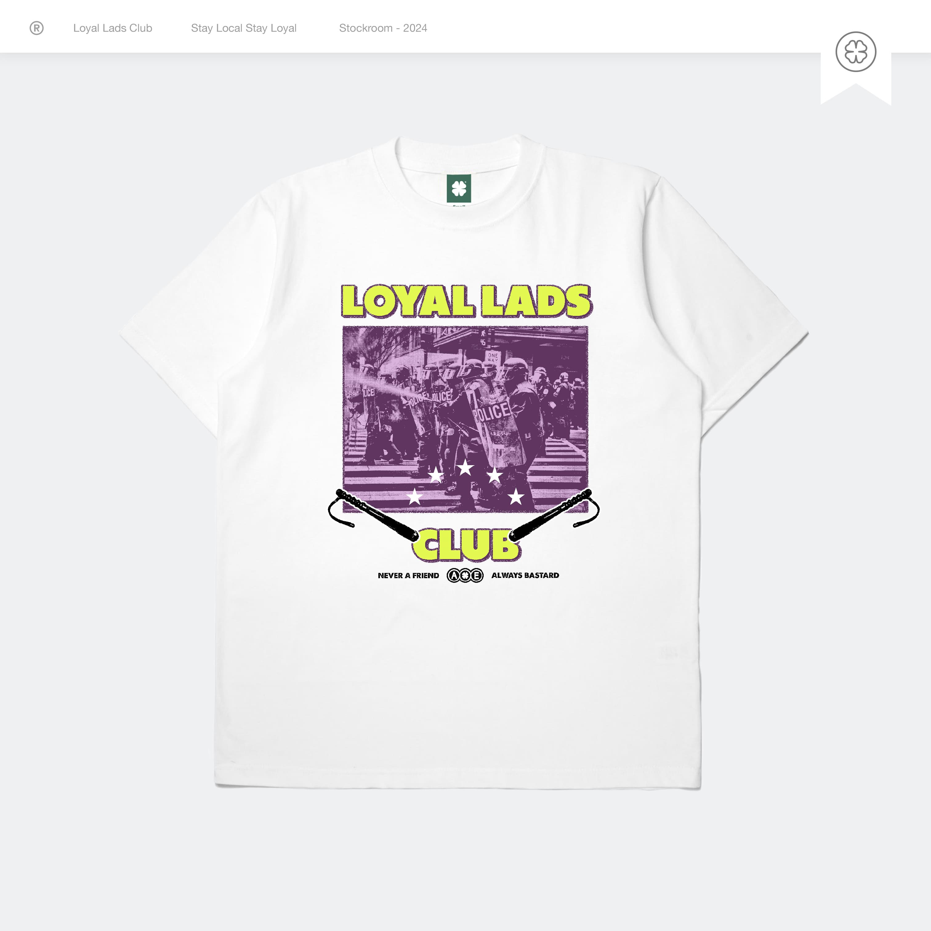 LOYAL LADS CLUB LOYAL LADS CLUB | Tshirt - Always WHITE unisex TSHIRT – SKU LOYAL-TS-ALS-004