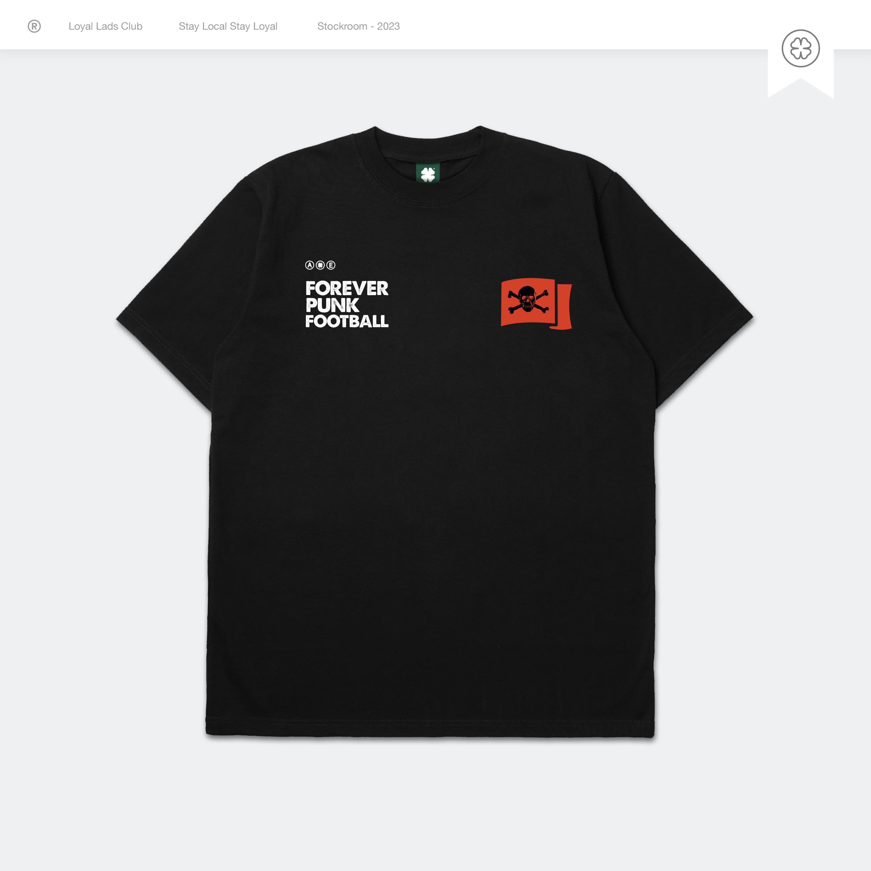 LOYAL LADS CLUB LOYAL LADS CLUB | Tshirt - Forever Punk BLACK unisex TSHIRT – SKU LOYAL-TS-FRP-079