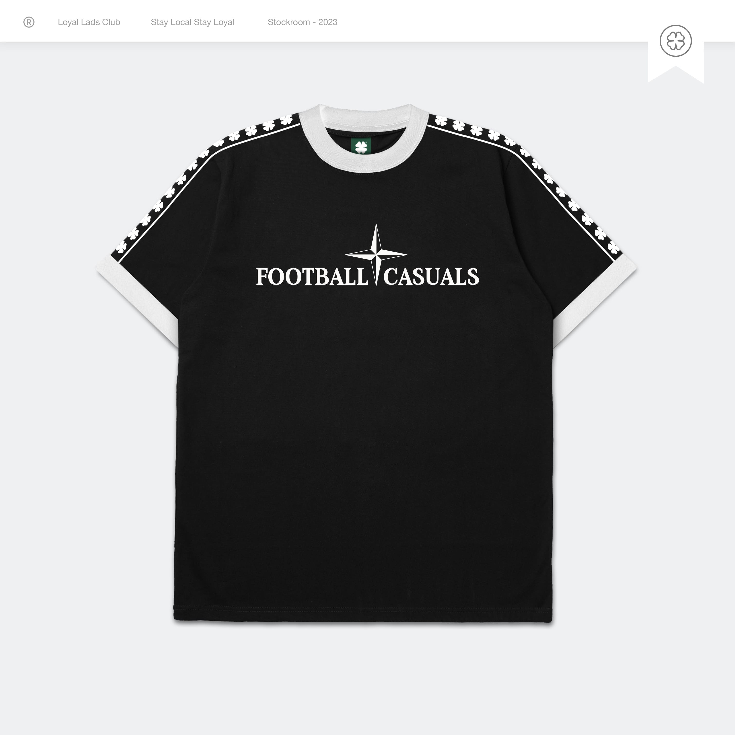 LOYAL LADS CLUB LOYAL LADS CLUB | Tshirt - Football Casuals Black BLACK unisex TSHIRT – SKU LOYAL-TS-FBC-B-076