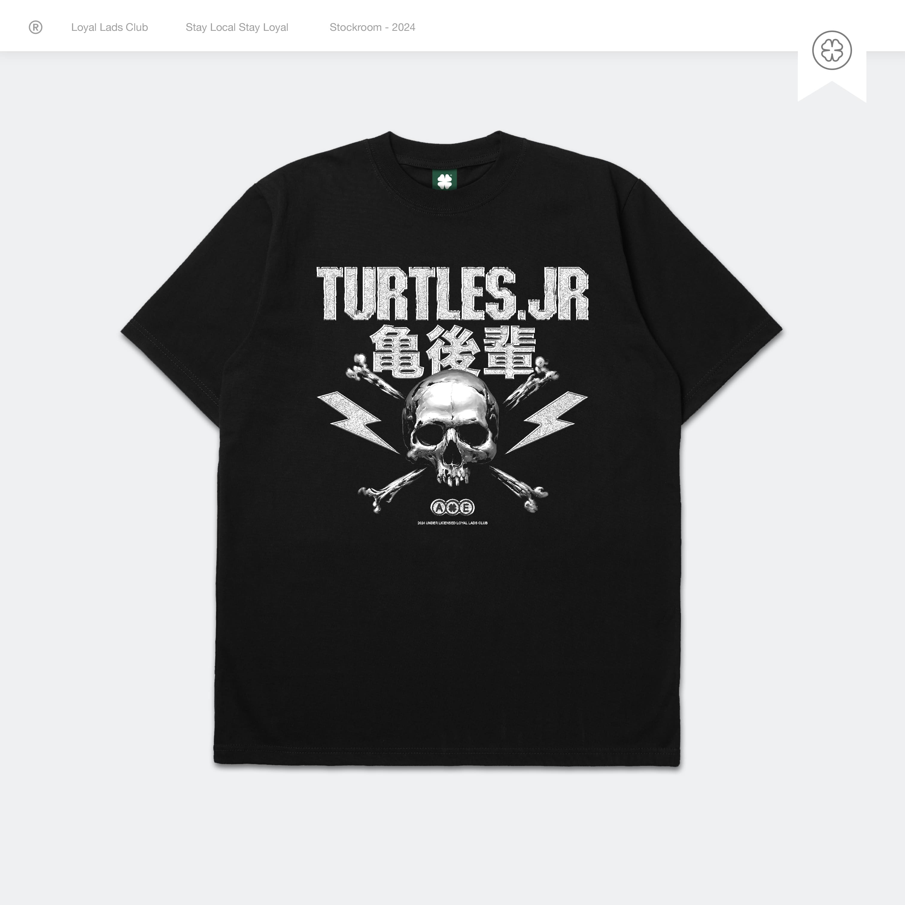 LOYAL LADS CLUB LOYAL LADS CLUB | Tshirt - Turtles Jr BLACK unisex TSHIRT – SKU LOYAL-TS-TJR-063