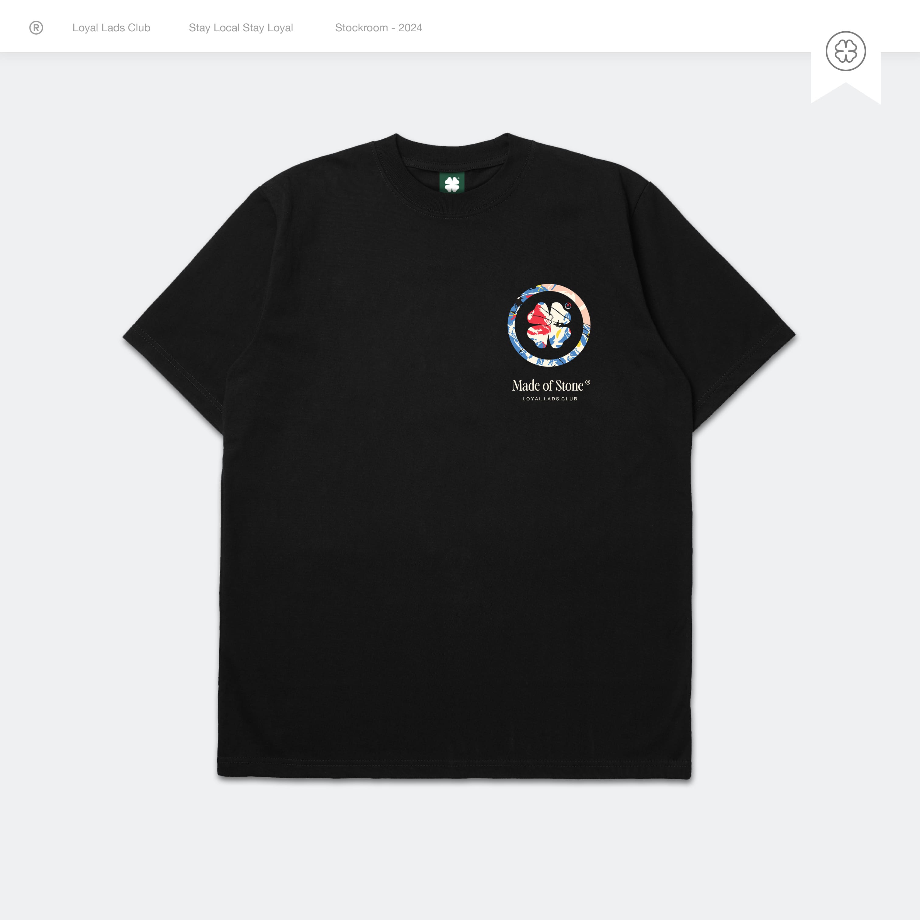 LOYAL LADS CLUB LOYAL LADS CLUB | Tshirt - Made Stone BLACK unisex TSHIRT – SKU LOYAL-TS-MDS-086