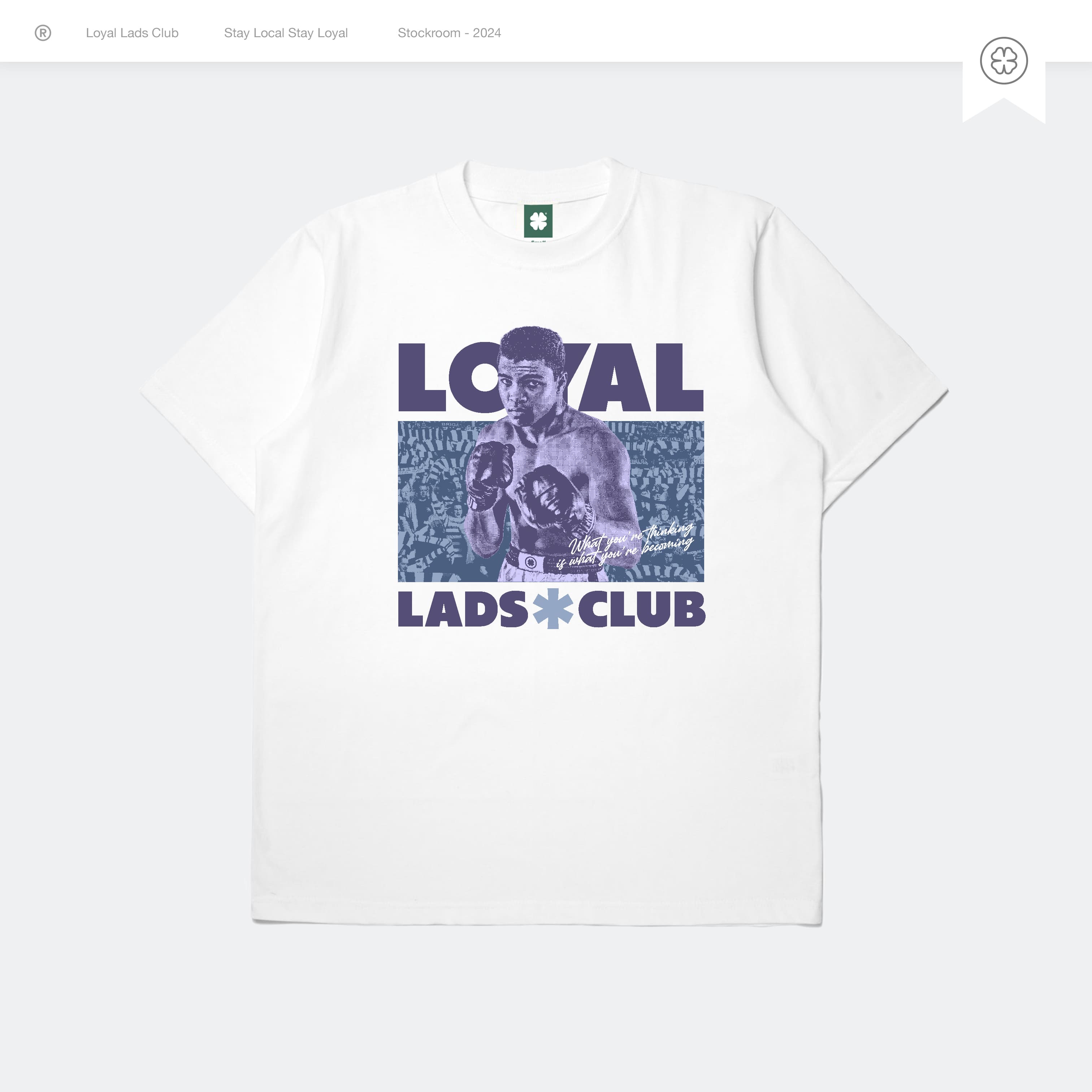 LOYAL LADS CLUB LOYAL LADS CLUB | Tshirt - Ali WHITE unisex TSHIRT – SKU LOYAL-TS-ALI-003
