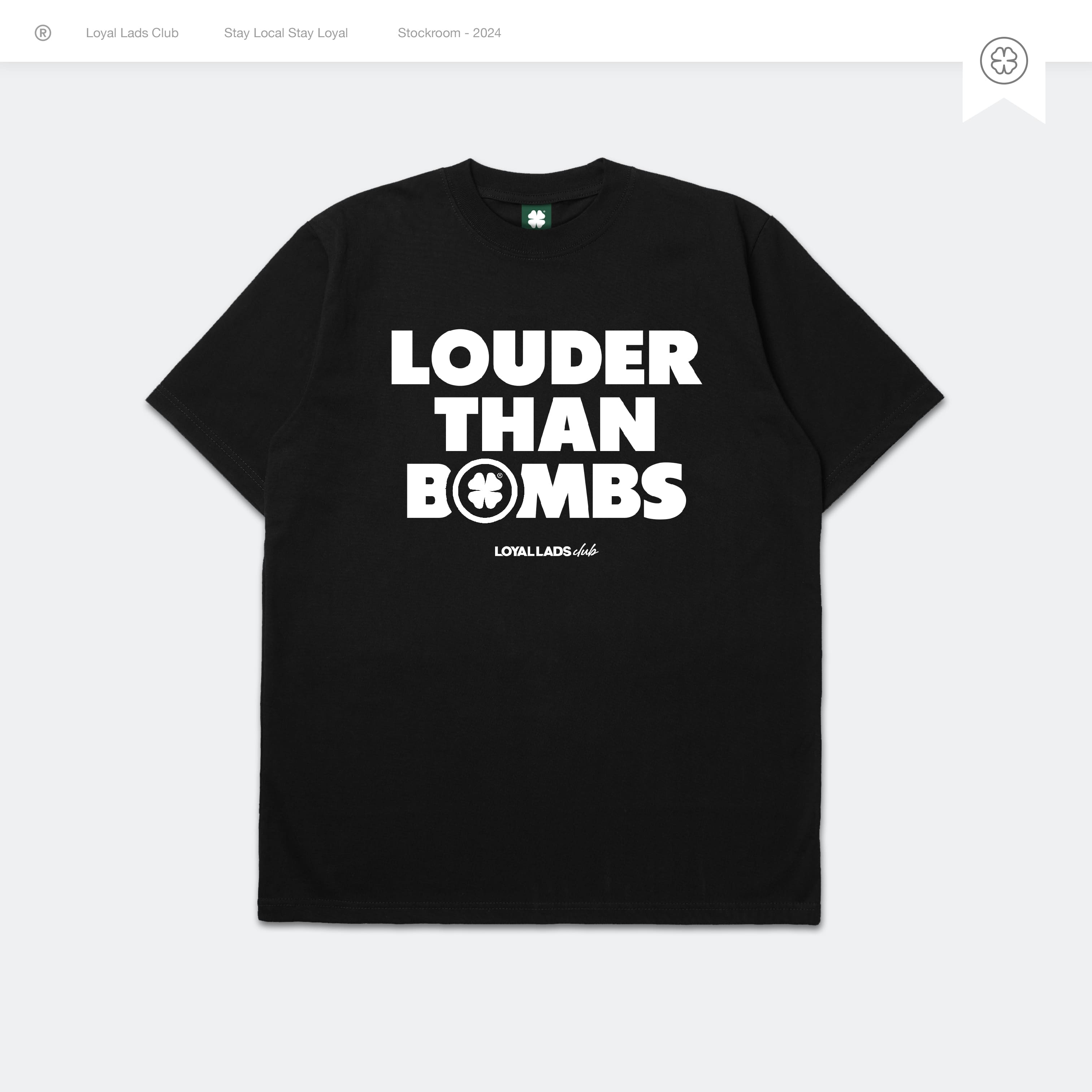 LOYAL LADS CLUB LOYAL LADS CLUB | Tshirt - Louder WHITE unisex TSHIRT – SKU LOYAL-TS-LDR-039