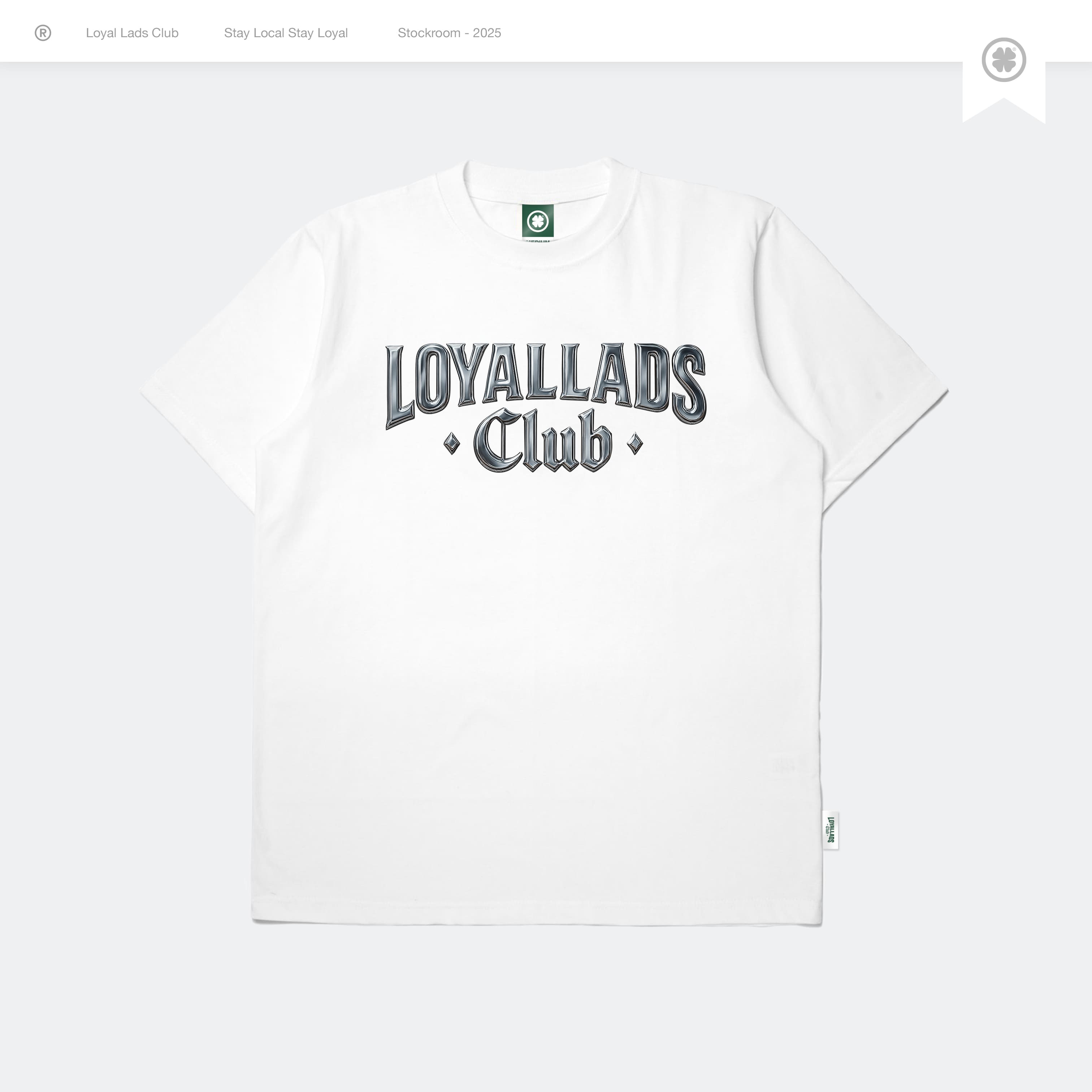 LOYAL LADS CLUB LOYAL LADS CLUB | Tshirt - Shine WHITE unisex TSHIRT – SKU LOYAL-TS-SHN-051