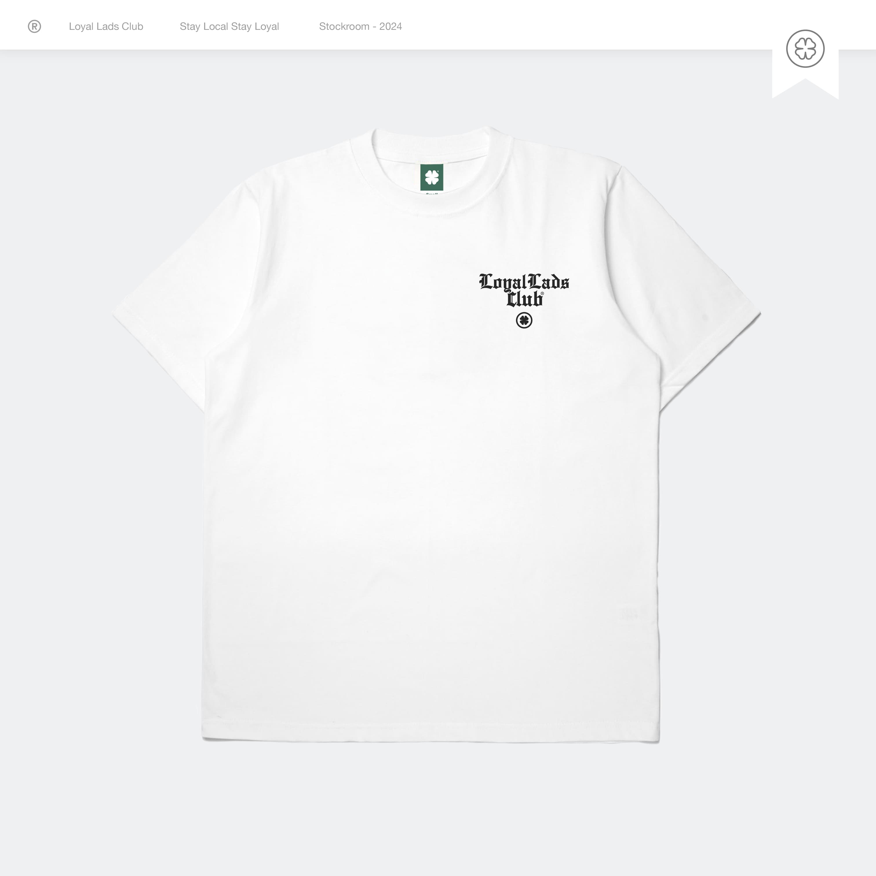 LOYAL LADS CLUB LOYAL LADS CLUB | Tshirt - Grainy WHITE unisex TSHIRT – SKU LOYAL-TS-GRY-024