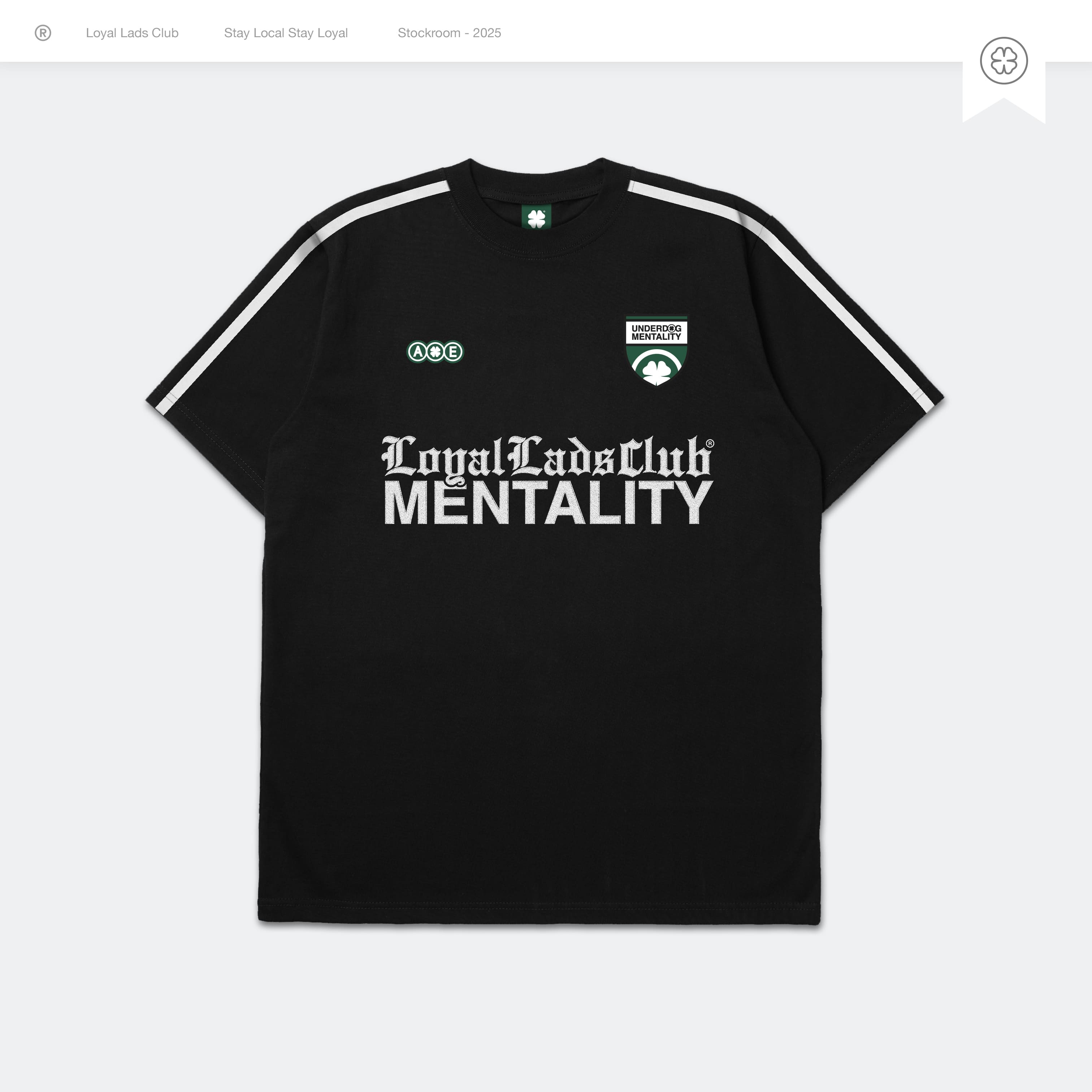 LOYAL LADS CLUB LOYAL LADS CLUB | Tshirt - Shield BLACK unisex TSHIRT – SKU LOYAL-TS-SLD-050