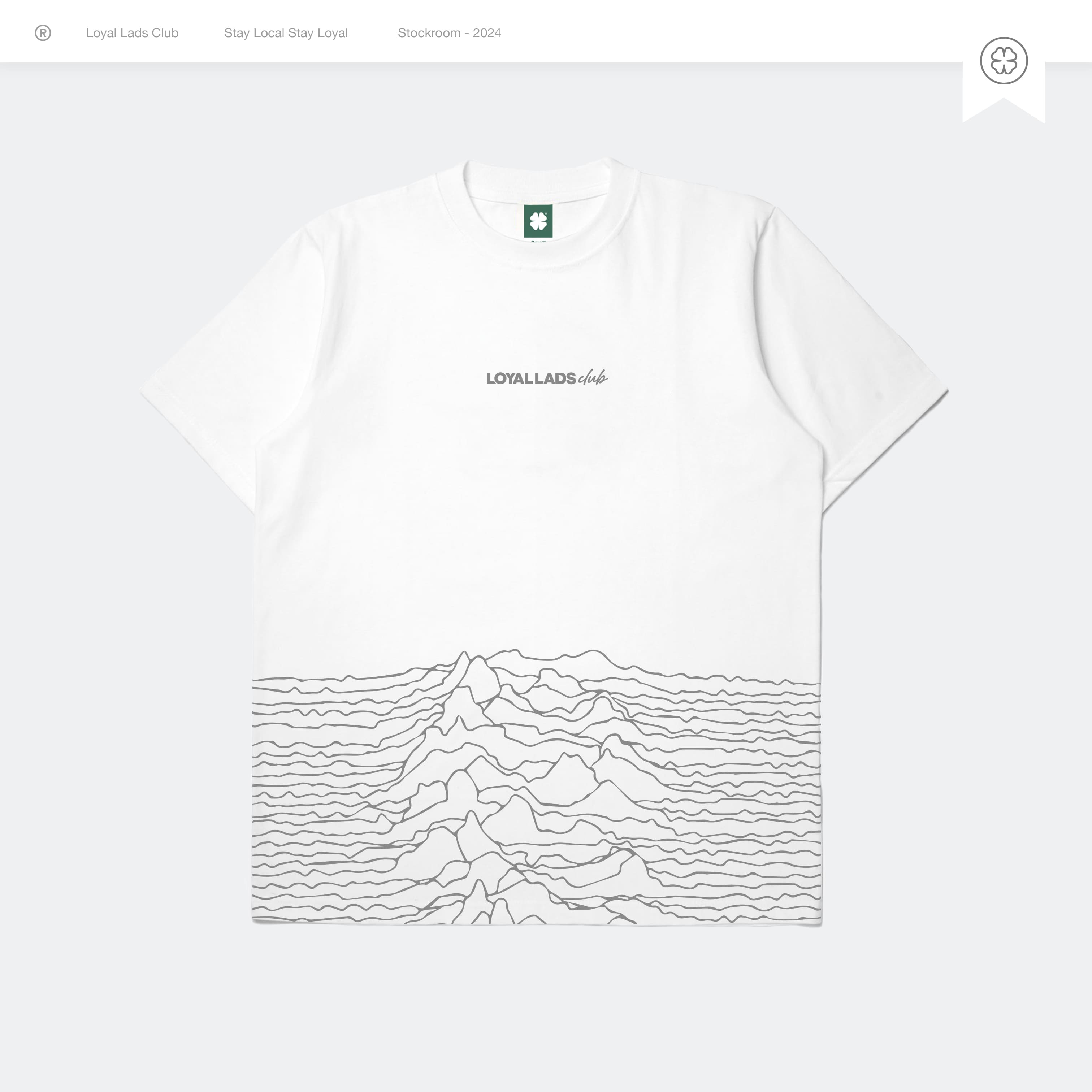 LOYAL LADS CLUB LOYAL LADS CLUB | Tshirt - Joy White WHITE unisex TSHIRT – SKU LOYAL-TS-JOY-W-033