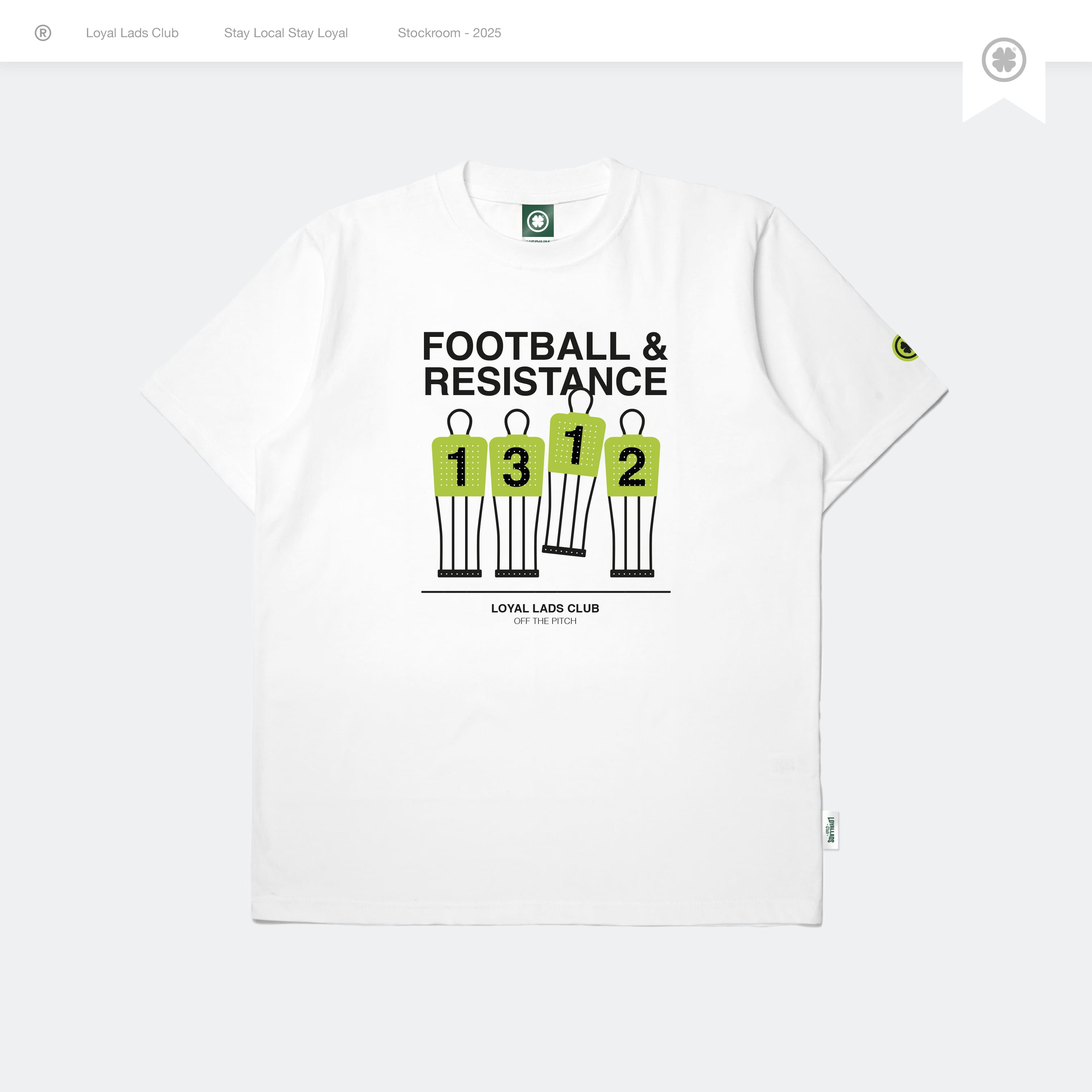 LOYAL LADS CLUB LOYAL LADS CLUB | Tshirt - Zione WHITE unisex TSHIRT – SKU LOYAL-TS-ZON-065