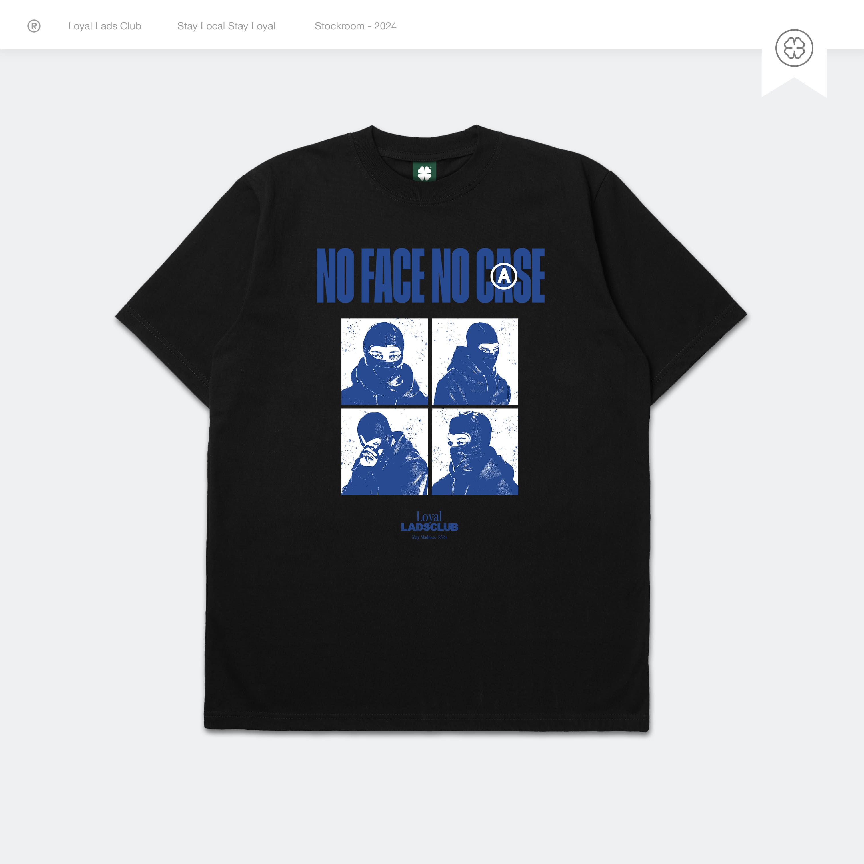 LOYAL LADS CLUB LOYAL LADS CLUB | Tshirt - No Face BLACK unisex TSHIRT – SKU LOYAL-TS-NOF-091