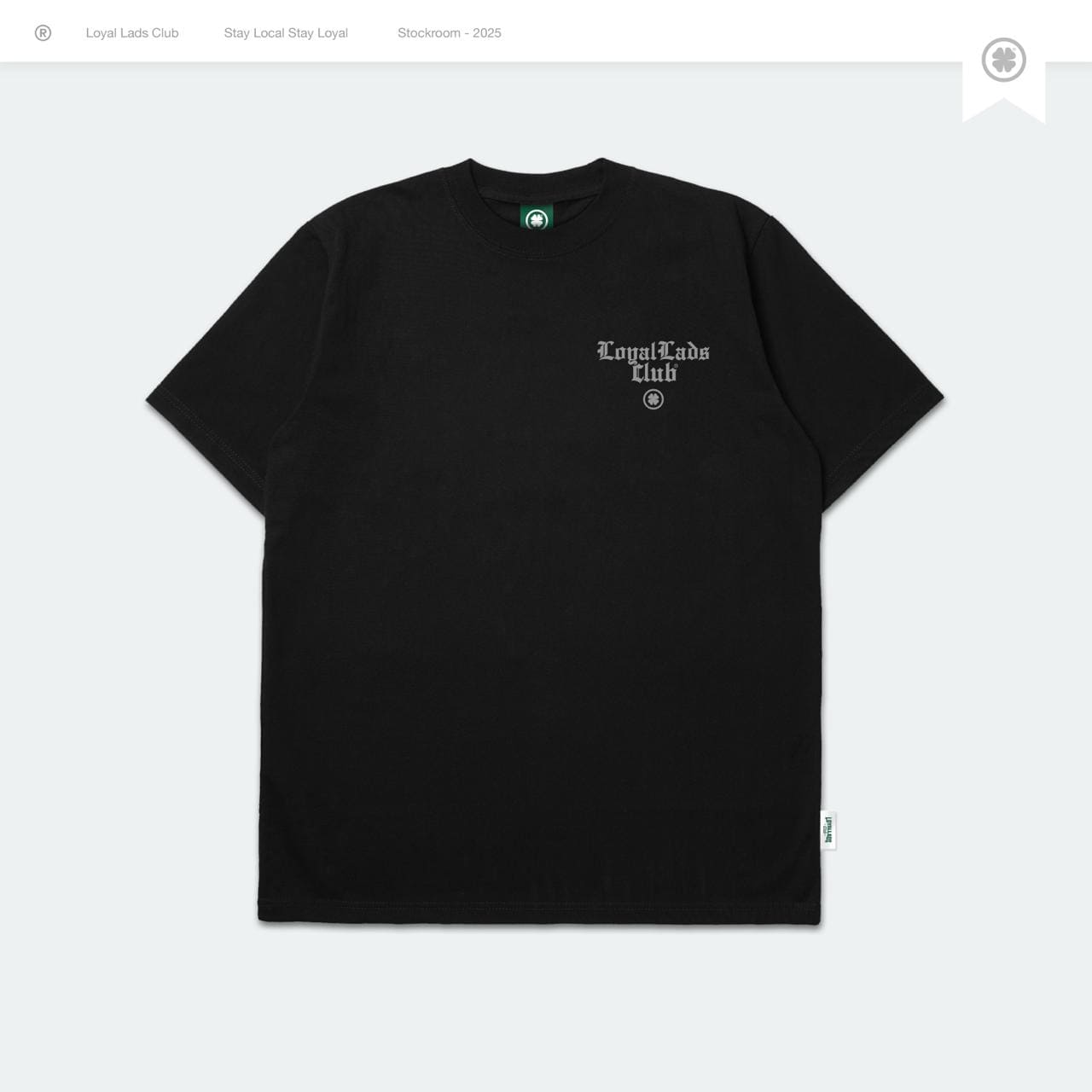 LOYAL LADS CLUB LOYAL LADS CLUB | Tshirt - Stone BLACK unisex TSHIRT – SKU LOYAL-TS-STN-056