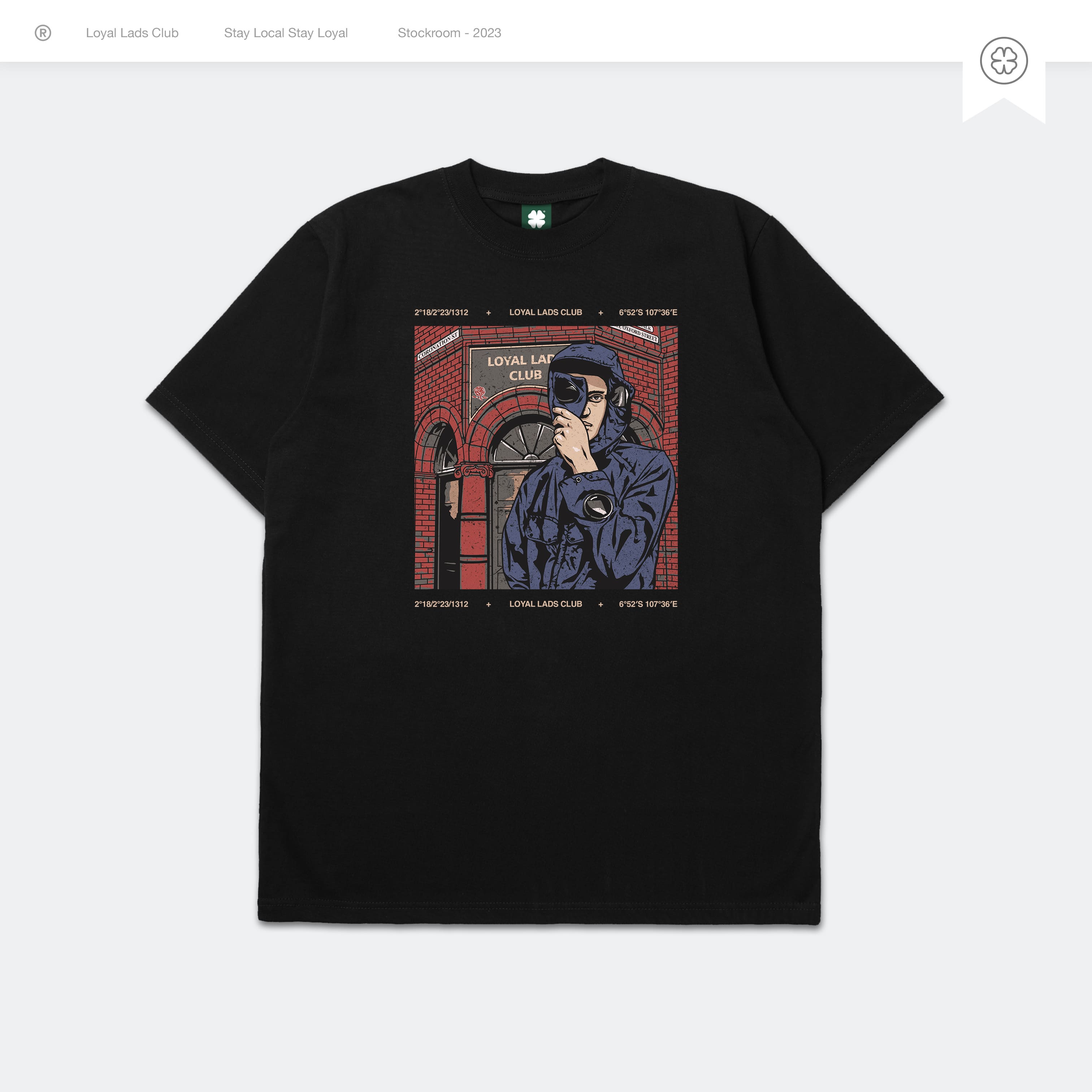 LOYAL LADS CLUB LOYAL LADS CLUB | Tshirt - Massimo BLACK unisex TSHIRT – SKU LOYAL-TS-MSM-087