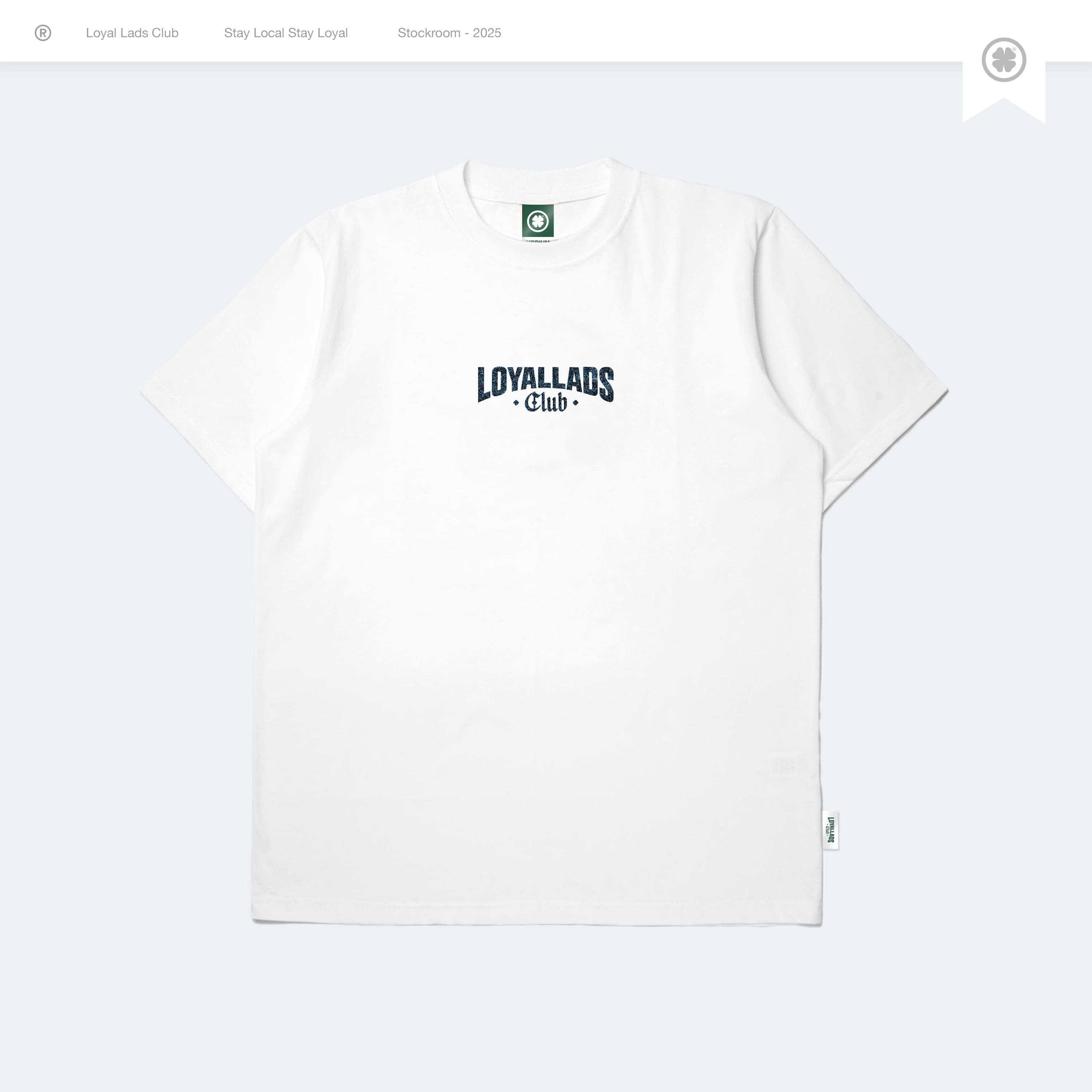 LOYAL LADS CLUB LOYAL LADS CLUB | Tshirt - Ripple WHITE unisex TSHIRT – SKU LOYAL-TS-RPL-048