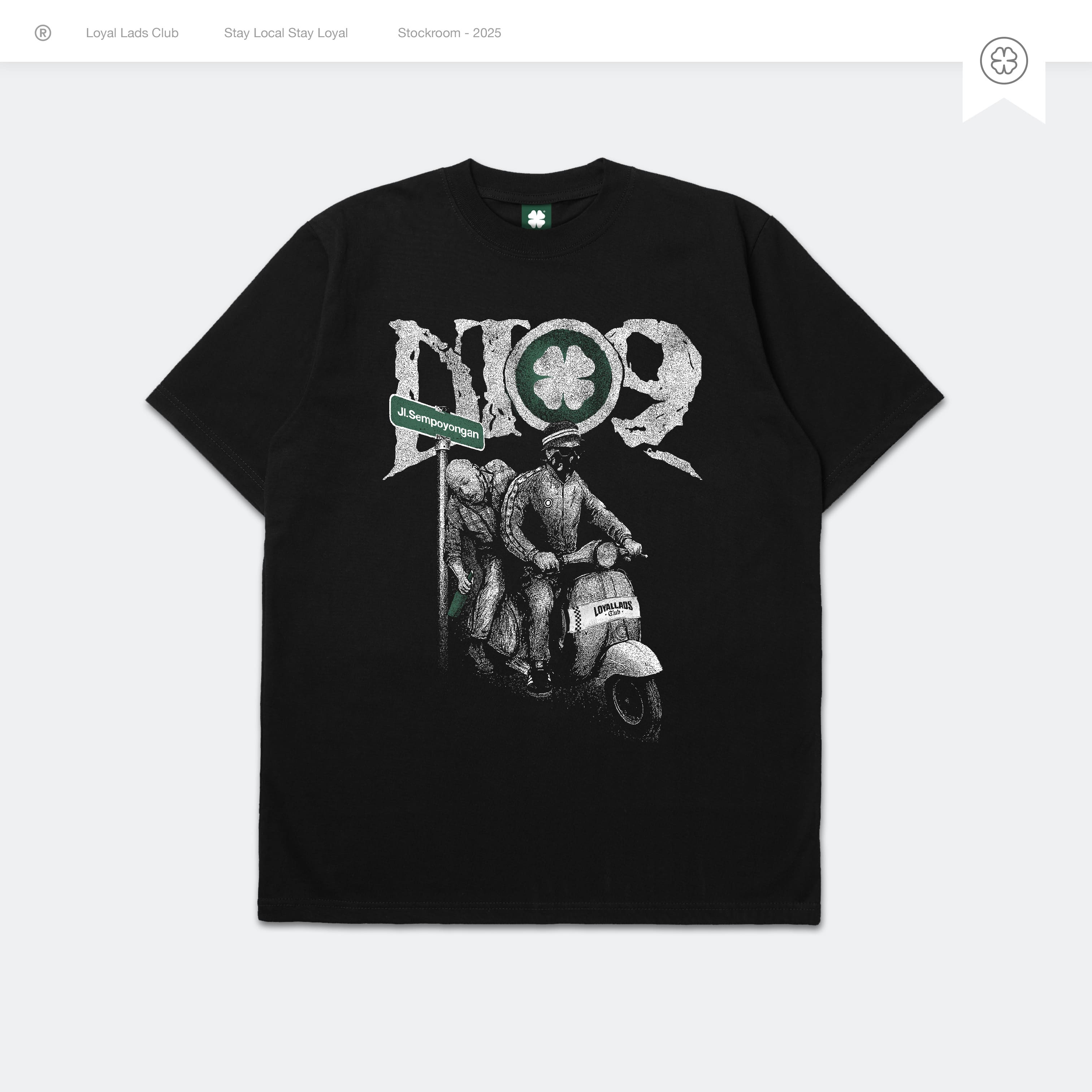 LOYAL LADS CLUB LOYAL LADS CLUB | Tshirt - DT09 BLACK unisex TSHIRT – SKU LOYAL-TS-D09-019