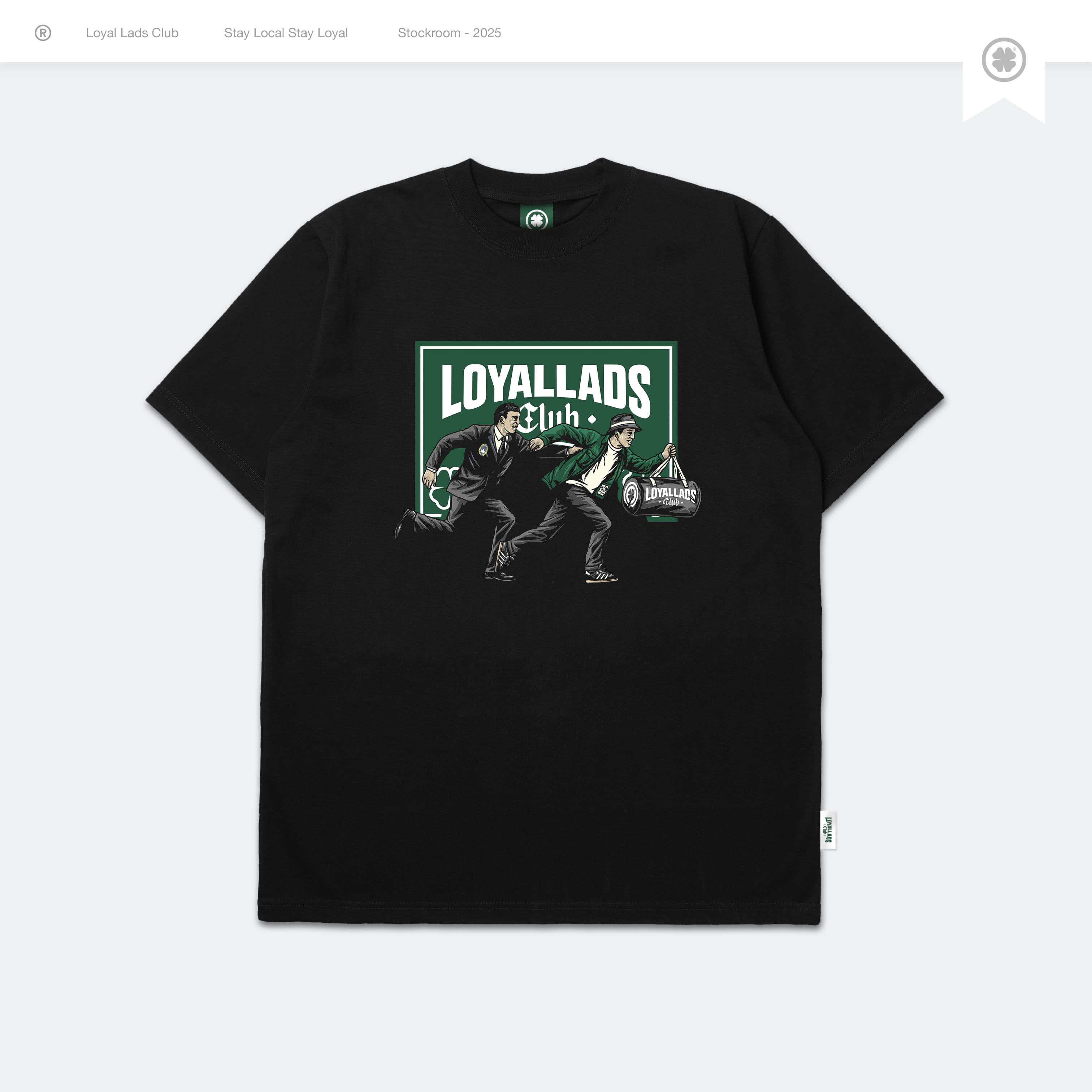 LOYAL LADS CLUB LOYAL LADS CLUB | Tshirt - AwayDays BLACK unisex TSHIRT – SKU LOYAL-TS-AWD-006