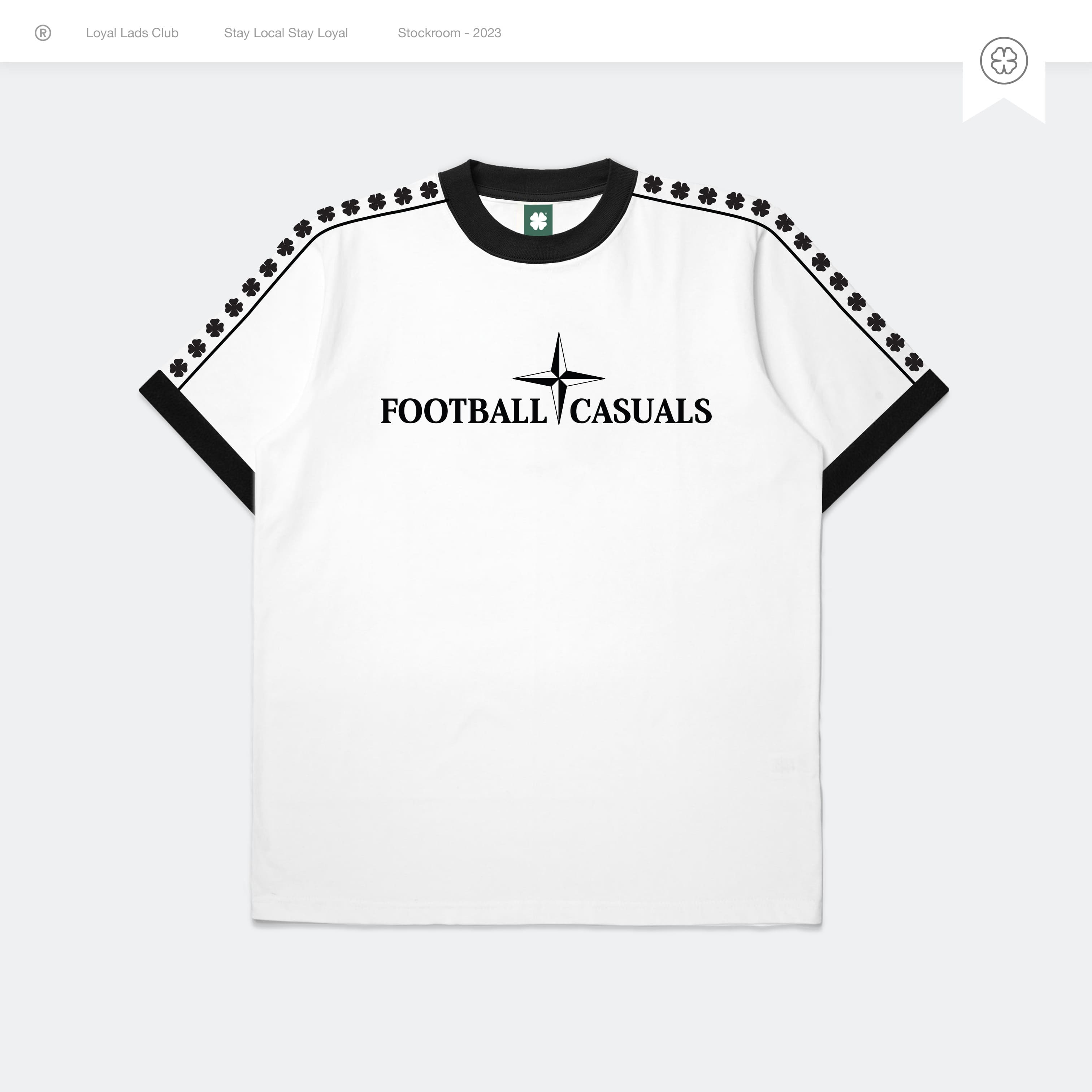 LOYAL LADS CLUB LOYAL LADS CLUB | Tshirt - Football Casuals White WHITE unisex TSHIRT – SKU LOYAL-TS-FBC-W-075