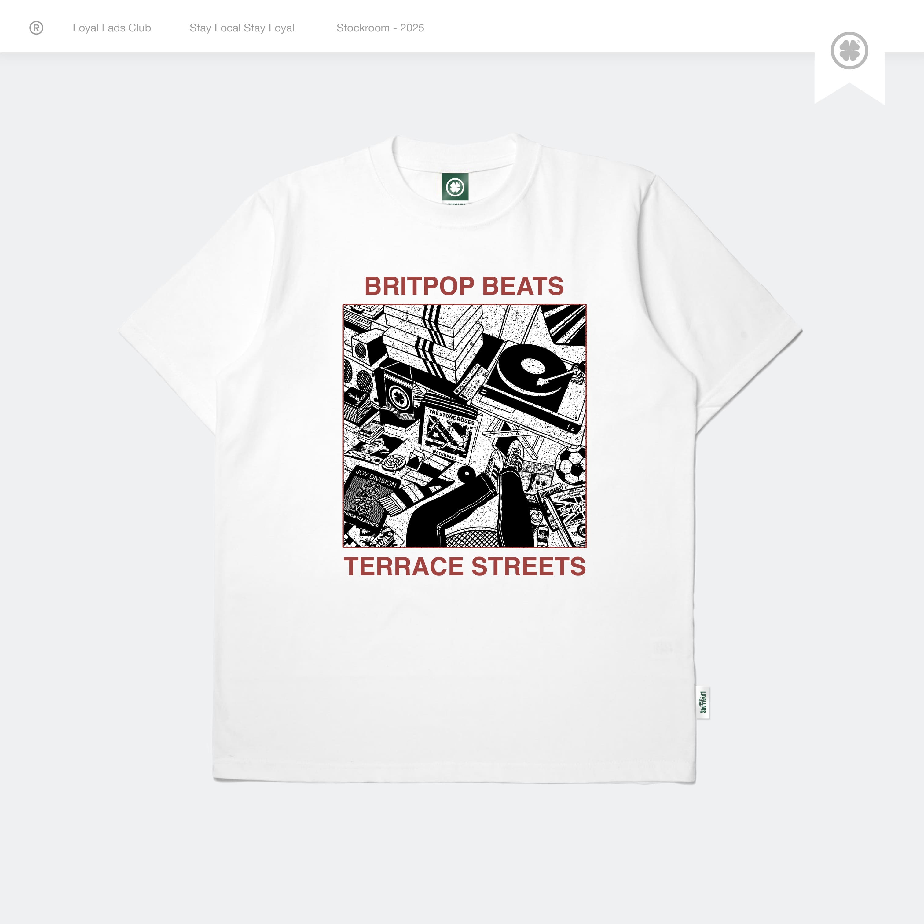 LOYAL LADS CLUB LOYAL LADS CLUB | Tshirt - Streets White WHITE unisex TSHIRT – SKU LOYAL-TS-STR-W-058