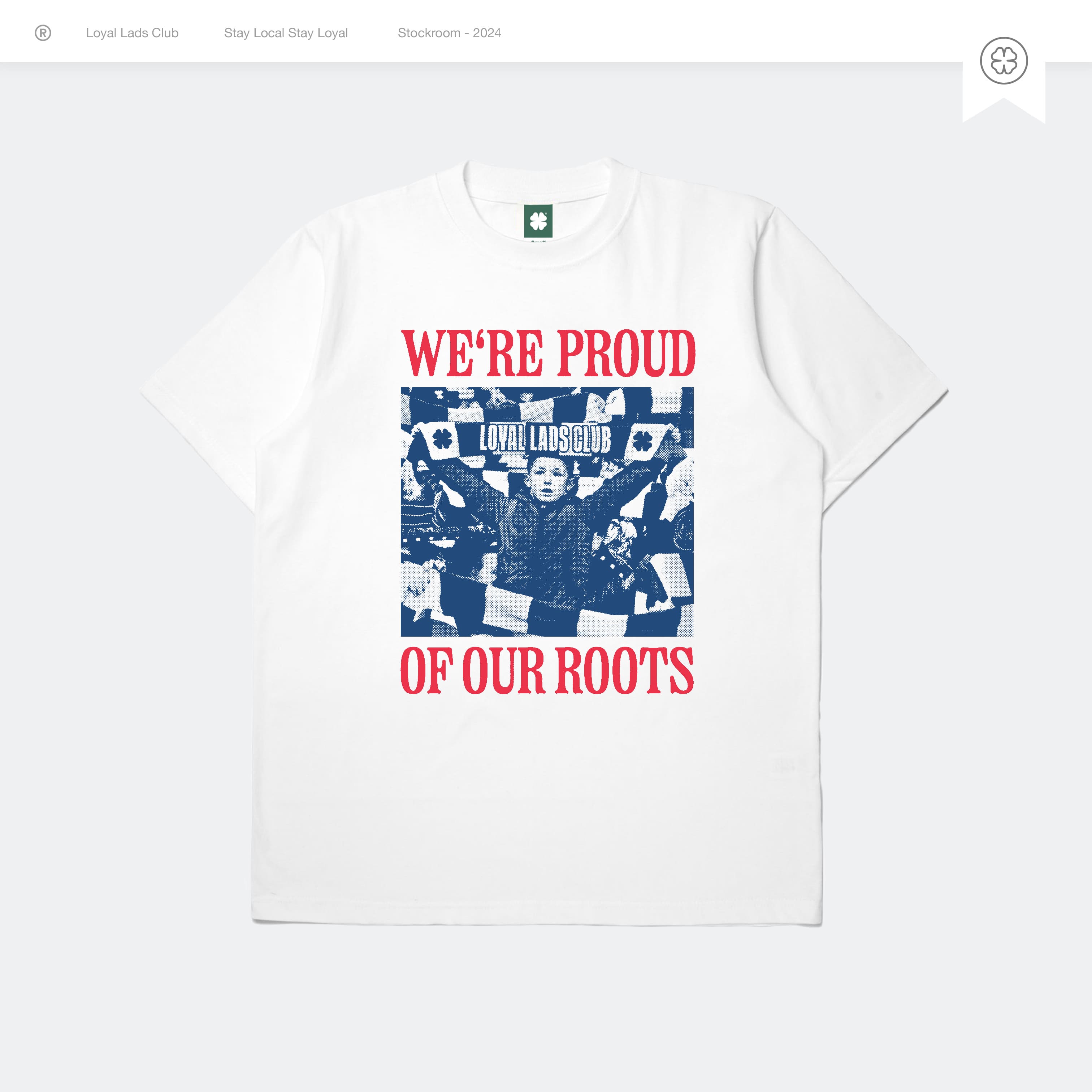 LOYAL LADS CLUB LOYAL LADS CLUB | Tshirt - Roots WHITE unisex TSHIRT – SKU LOYAL-TS-RTS-049