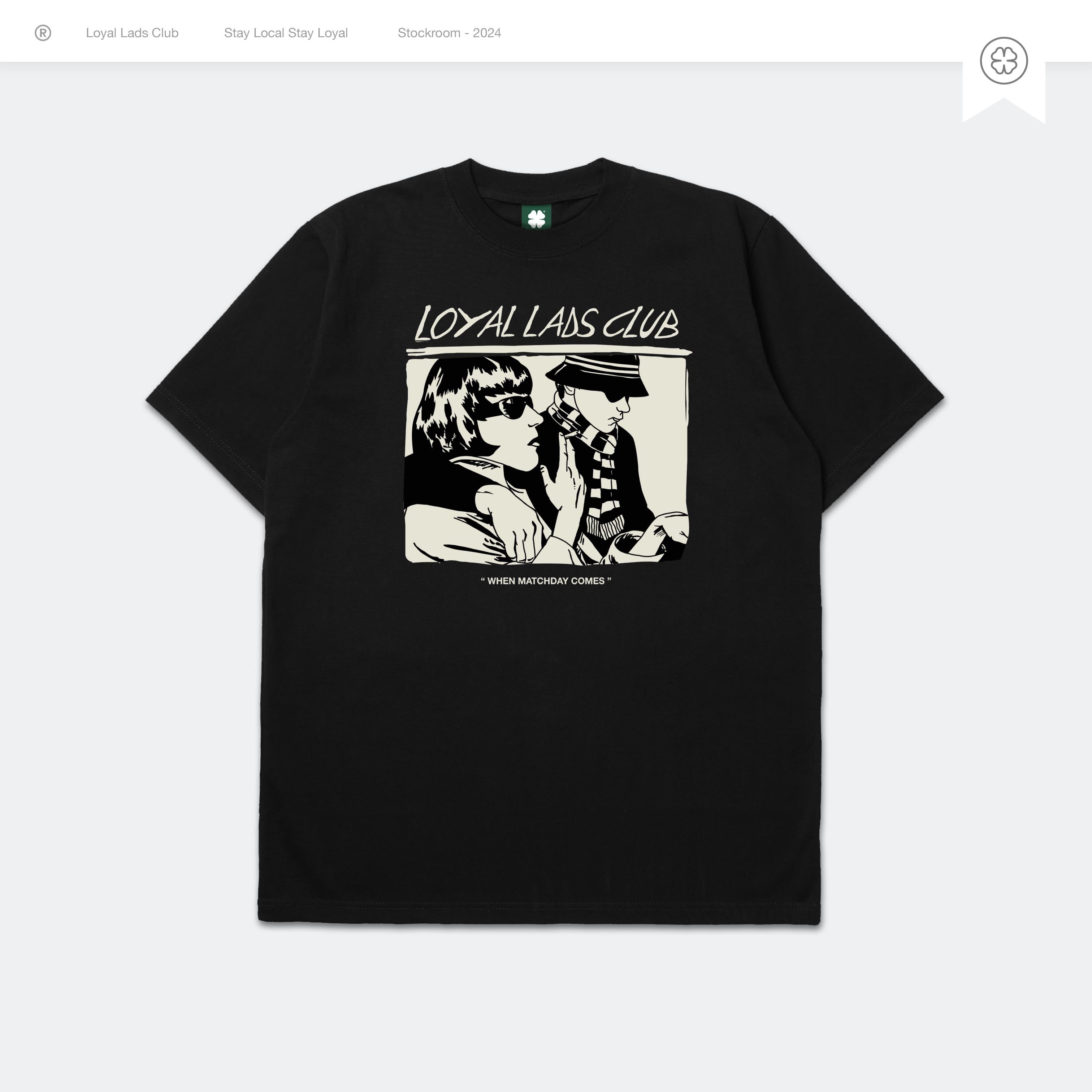 LOYAL LADS CLUB LOYAL LADS CLUB | Tshirt - Youth Black BLACK unisex TSHIRT – SKU LOYAL-TS-YTH-B-105