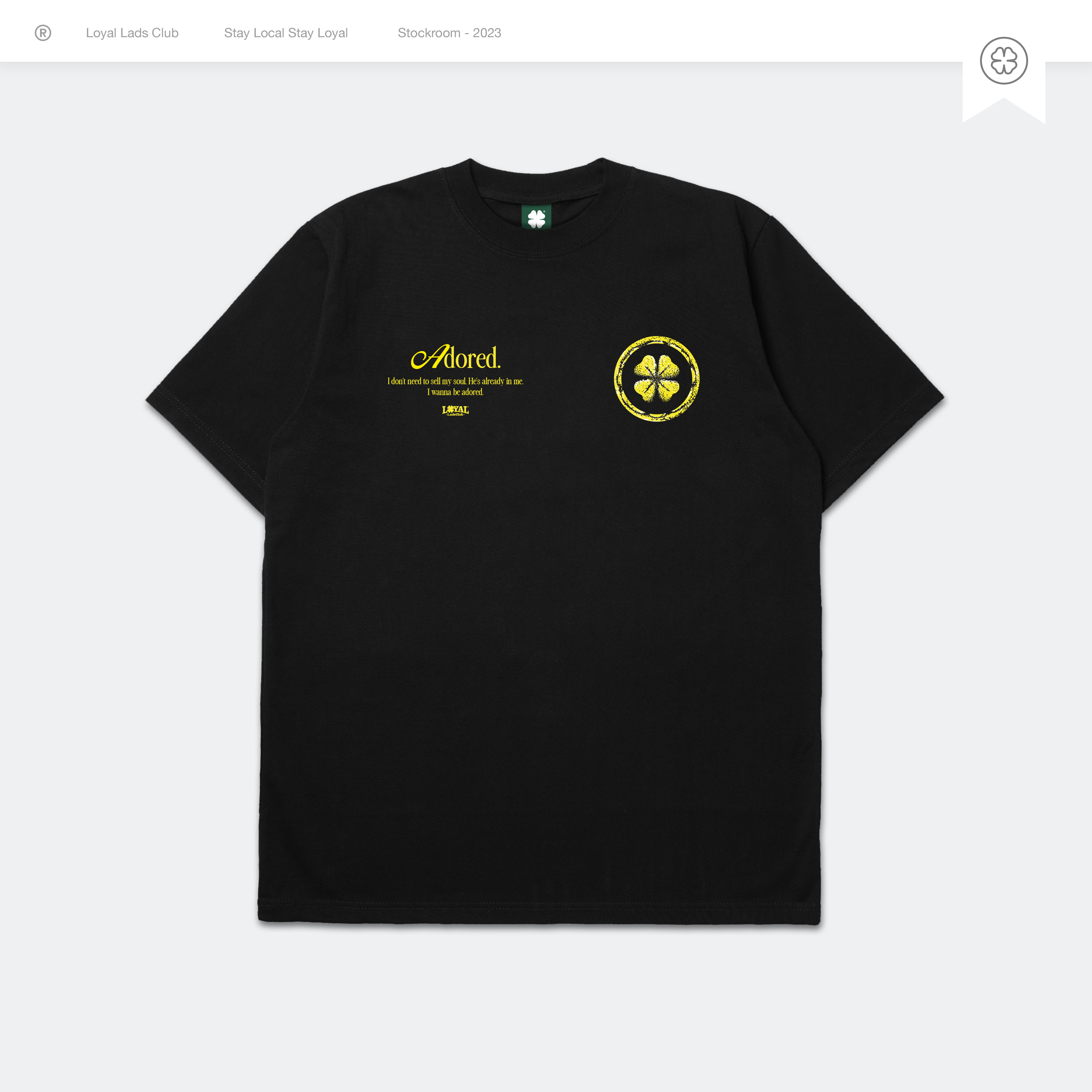 Tshirt - Adored Black - Thumbnail 1